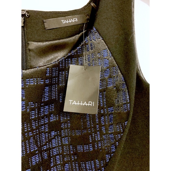 Tahari Color Block Fall Winter Dress - Picture 4 of 8